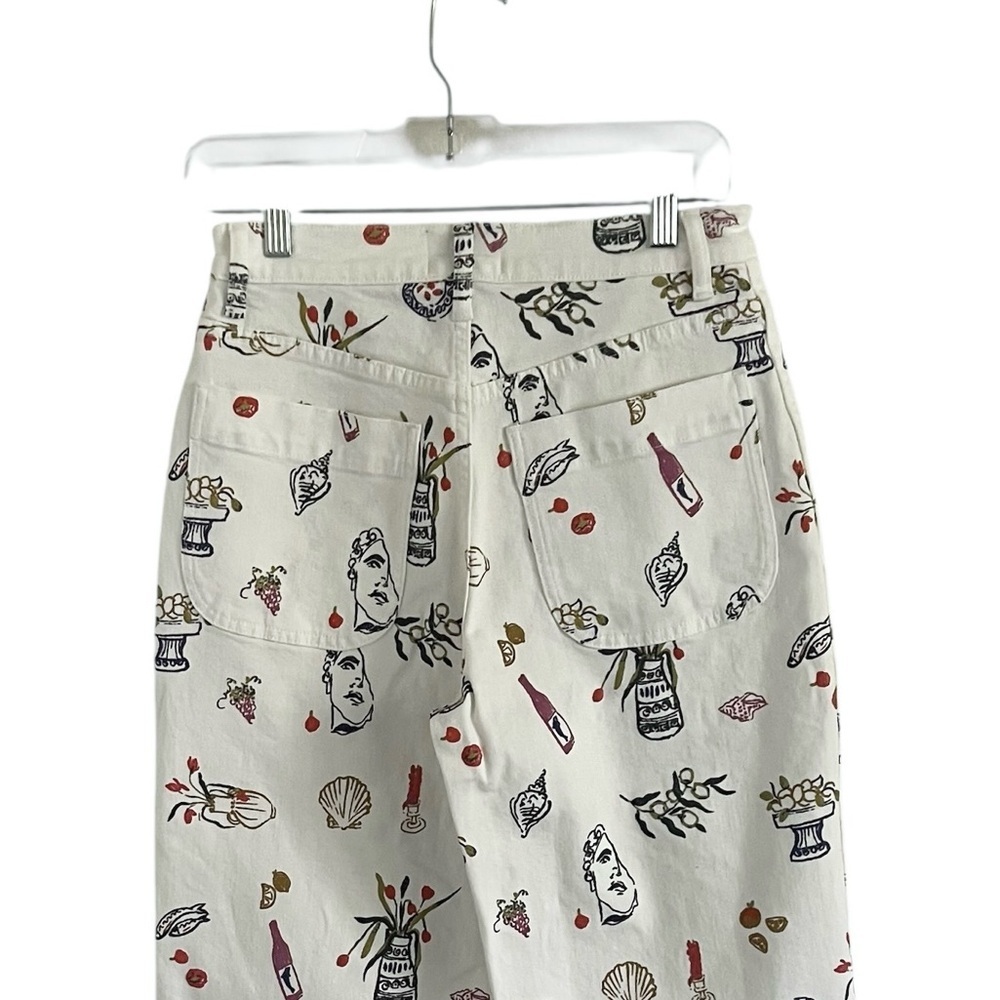 Madewell x Lisa Says Gah Perfect Vintage Wide Leg Crop Jean Printed Edition W 27 - Picture 5 of 8